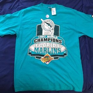 Starter-97’ World Series Champs FL Marlins T-shirt